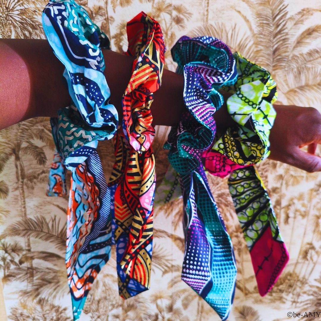 Grand Chouchou Foulchi en wax – 4 coloris