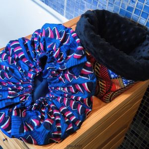 Duo cheveux - Panier de rangement et bonnet satin wax